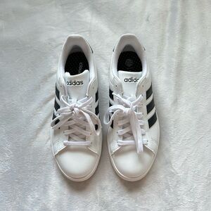 Adidas Classic White and Black Sneakers